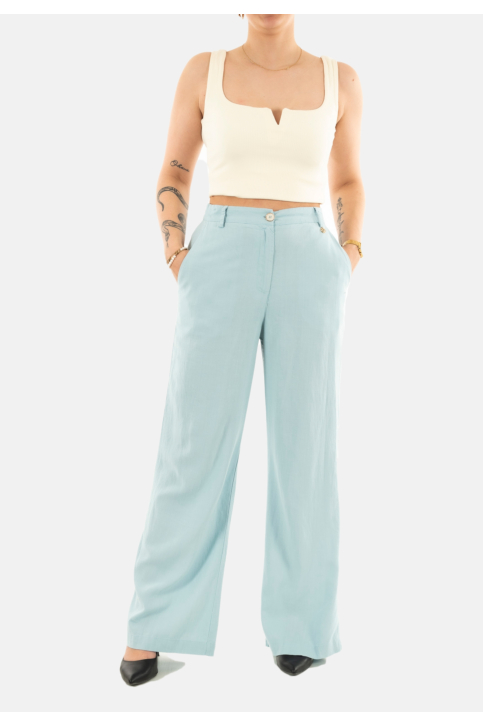 Pantalons yes zee p347 v600 0718 azzurro marino main product photo