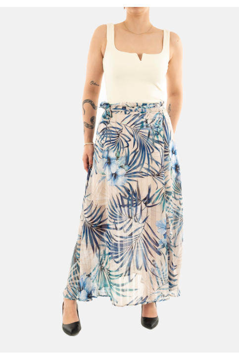 Jupe guess jeans w5gd66 p7vm fiji palm print main product photo