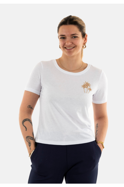 Tee shirt banana moon jollytee mft10 blanc main product photo