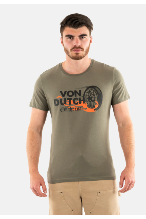 Tee shirt von dutch wheelke k kaki main product photo