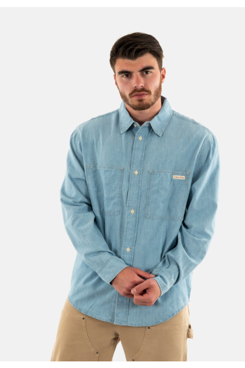 Chemise calvin klein jeans easy chambray 1aa denim light main product photo