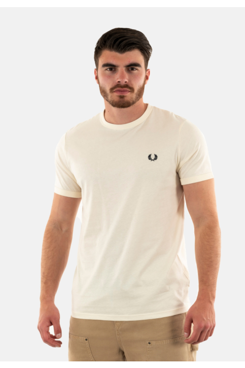 Tee shirt fred perry m3519 170 ecru main product photo