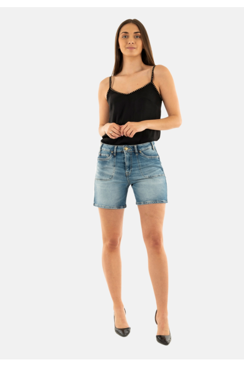 Short bermuda Le Temps Des Cerises aline 3001 blue main product photo