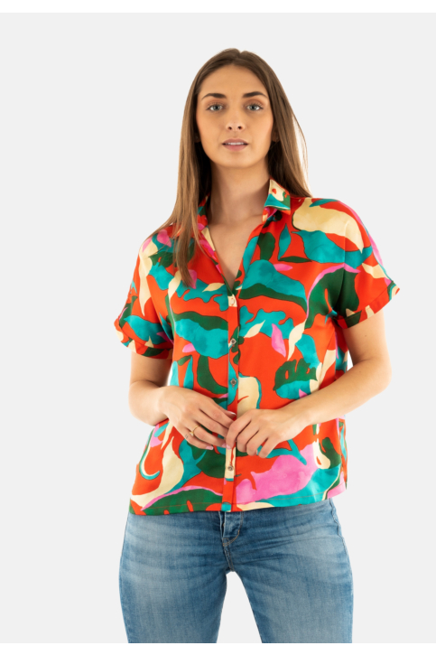 Chemisier manches courtes morgan 251-crou.f multico main product photo