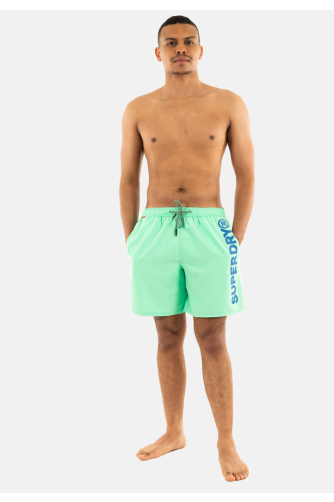 Maillot de bains superdry sport graphic 17 swim 8ji spring bud green main product photo