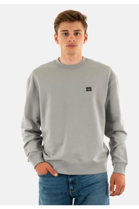 Sweat calvin klein jeans badge 350terry ro2 formal gray main product photo