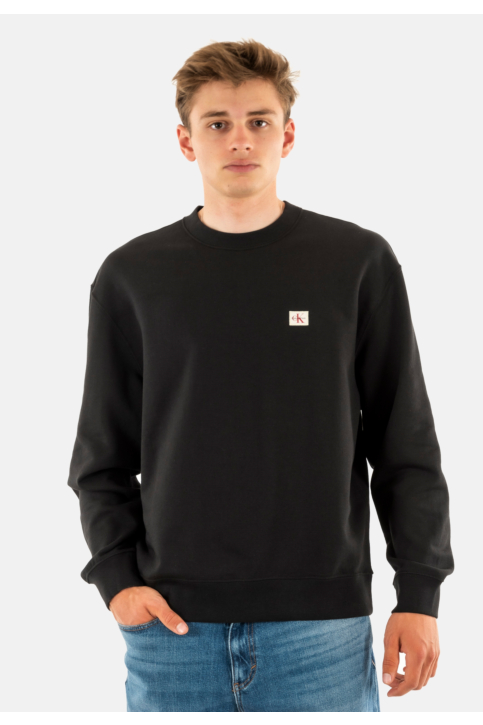 Sweat calvin klein jeans badge 350terry ub1 black main product photo