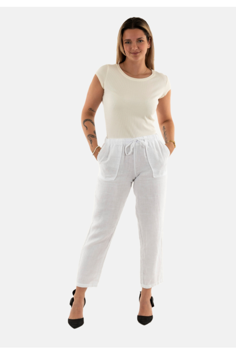 Pantalons banana moon hawston jdr10 blanc main product photo