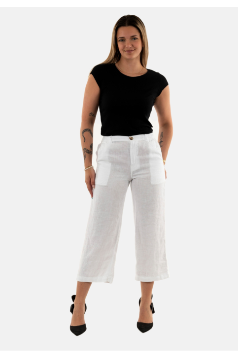 Pantalons banana moon hawston jdr10 blanc main product photo