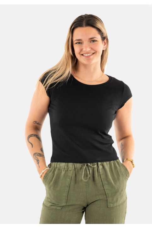 Tee shirt banana moon amaria mgc01 noir main product photo