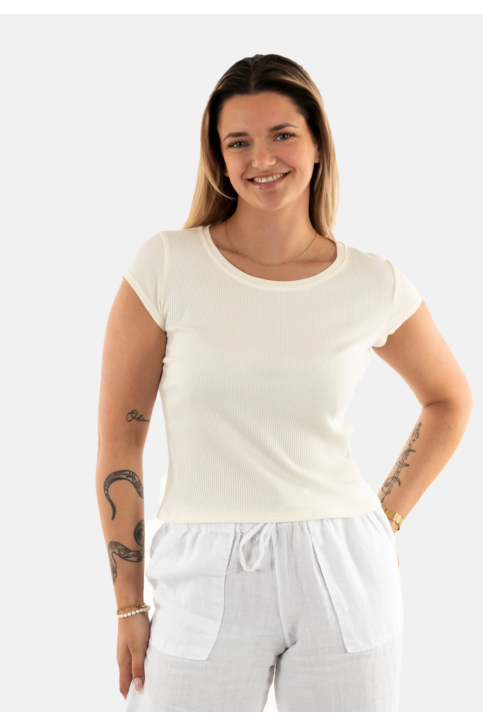 Tee shirt banana moon amaria mgc11 ecru main product photo