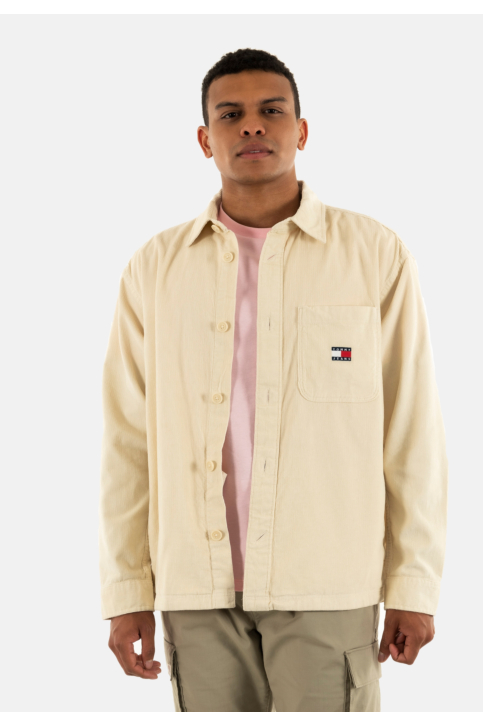 Chemise tommy jeans brick cord overs ach desert sand dune main product photo