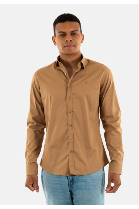 Chemise Benson & Cherry lupinne camel main product photo