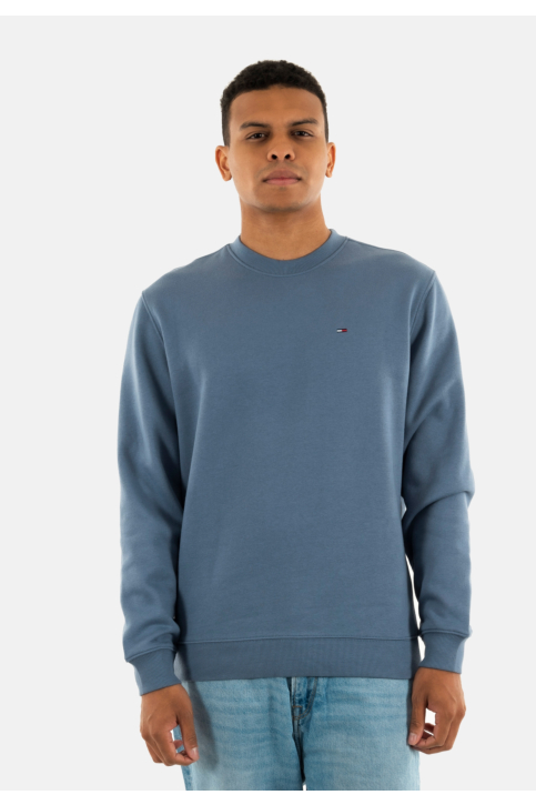 Sweat tommy jeans reg s flag crew po6 blue moment main product photo