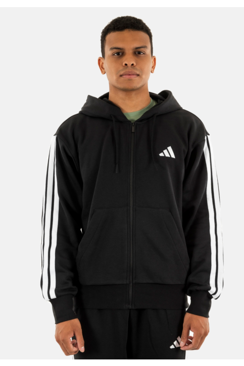 Blousons et vestes adidas sportswear m 3s fl fz hd noir/blanc main product photo