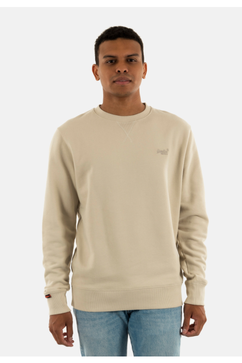 Sweat superdry essential logo crew 1lc light stone beige main product photo