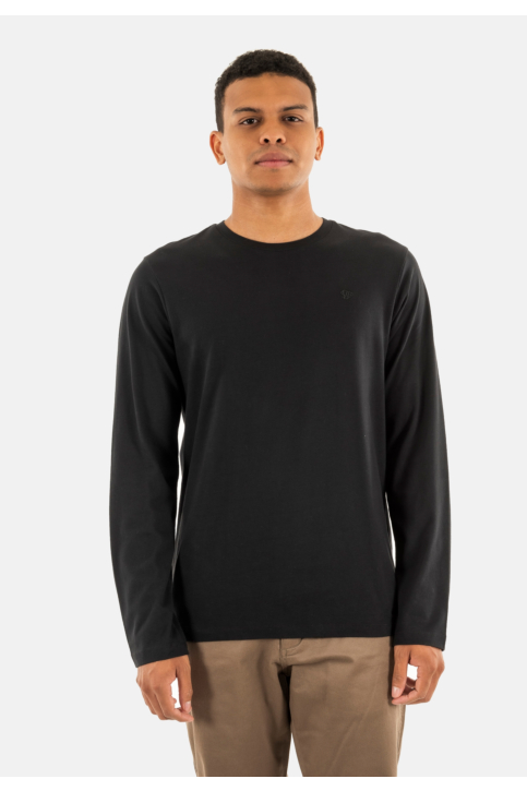 Tee shirt manches longues superdry classic essential 02a black main product photo