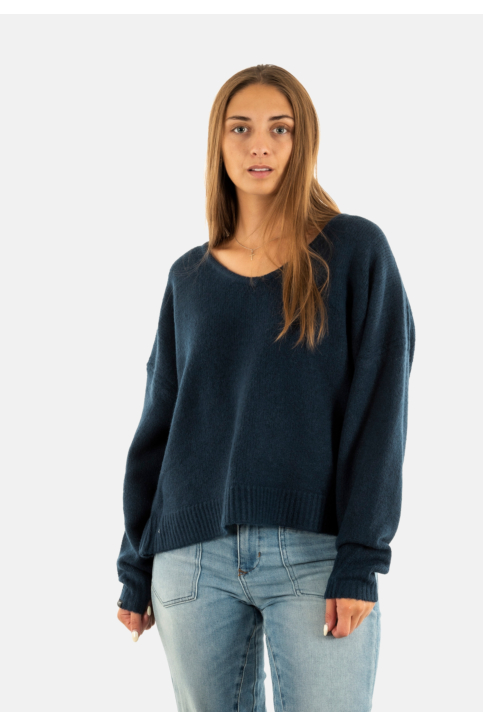 Pull hiver superdry brushed os v 4qv richest navy twist main product photo