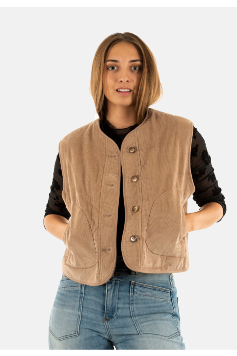 Gilets sans manche grace & mila seth greige main product photo