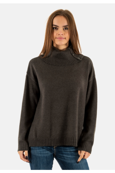 Pull hiver only jayden dark grey melange main product photo