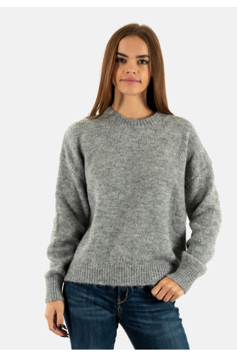 Pull hiver only maggie light grey melange main product photo