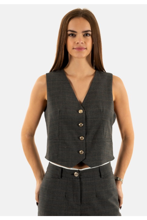 Gilets sans manche morgan 252-camme.f gris m main product photo