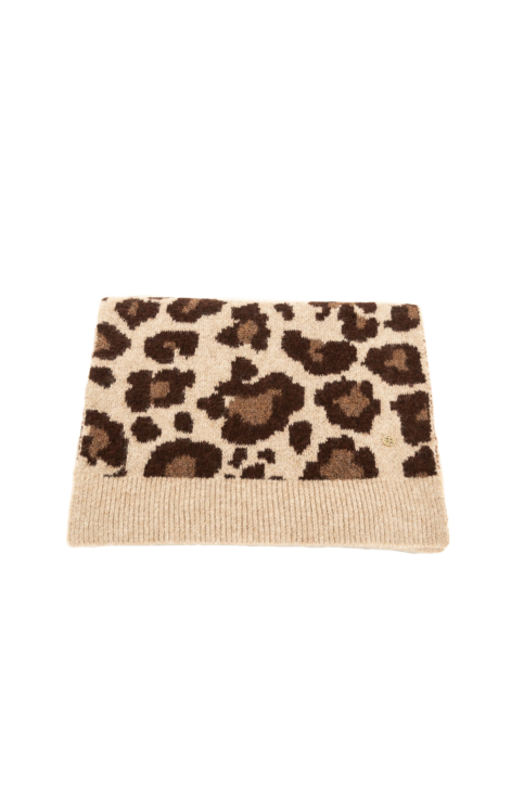 Echarpe salsa animal print 120 medium beige main product photo