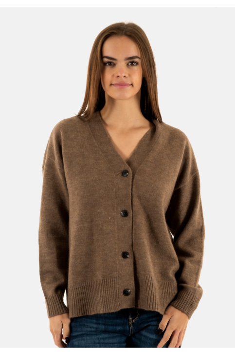 Gilets cardigans only houston walnut melange main product photo
