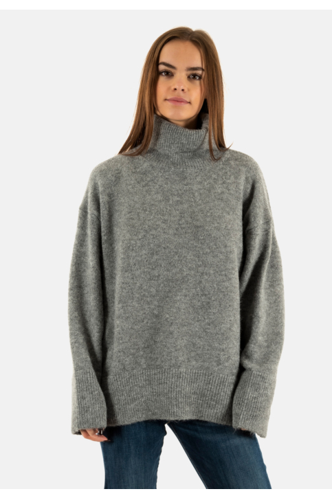 Pull hiver only azu dark grey melange main product photo