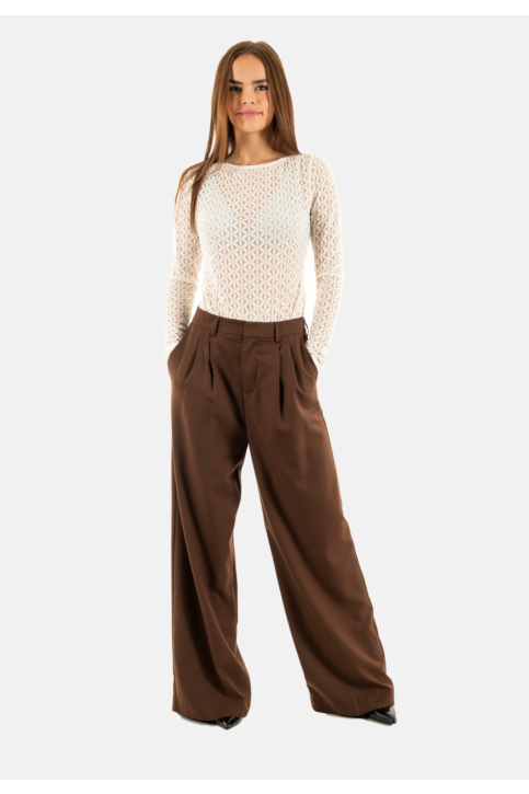 Pantalons grace & mila tatum chocolat main product photo