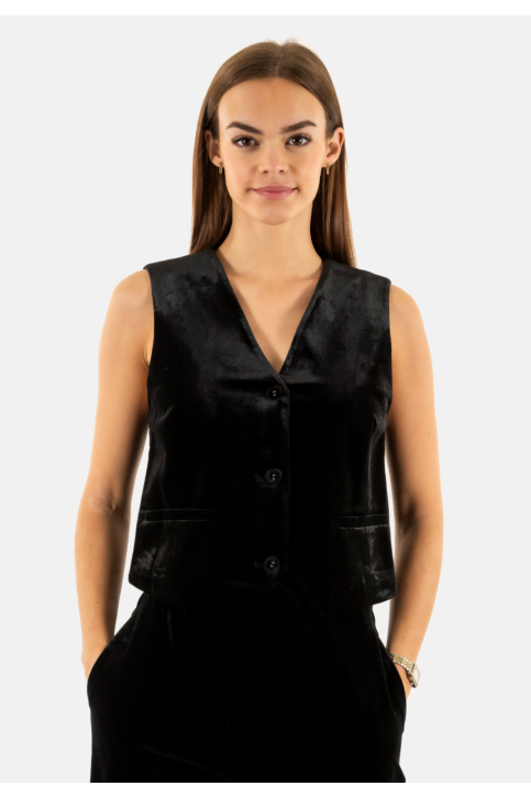 Gilets sans manche grace & mila totem noir main product photo