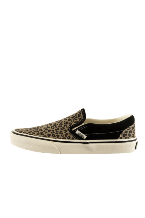 Baskets basses vans classic slip-on black/leopard yy61 main product photo