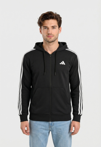 Blousons et vestes adidas sportswear m 3s ft fz hd noir/blanc