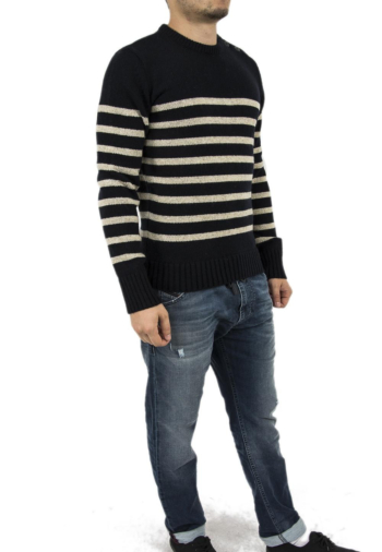 Pull hiver schott outrider1 navy/naturel