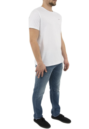 Tee shirt tommy jeans dm0dm04411 100 classic white
