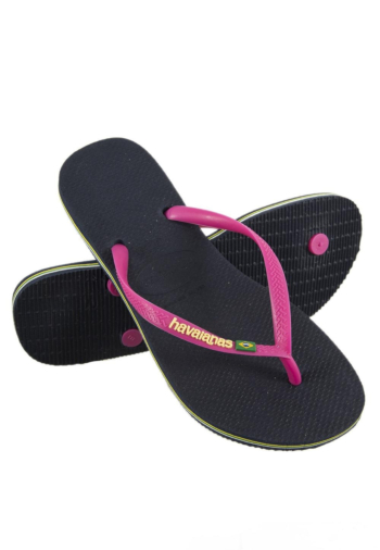 tongs havaianas slim brasil logo bleu
