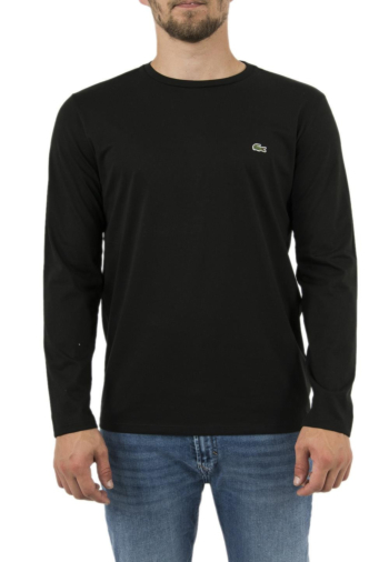 Tee shirt manches longues lacoste th6712 031 noir