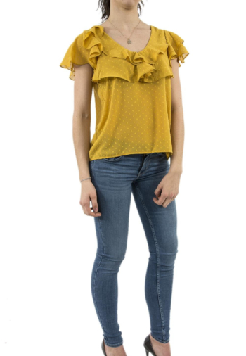 tee shirt molly bracken la233e19 jaune