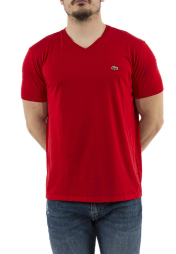 Tee shirt lacoste th6710 240 rouge
