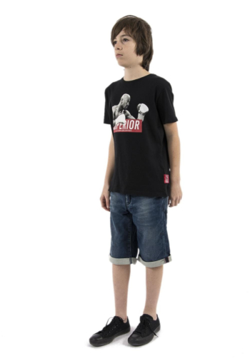 tee shirts manches courtes Le Temps Des Cerises clashbo noir