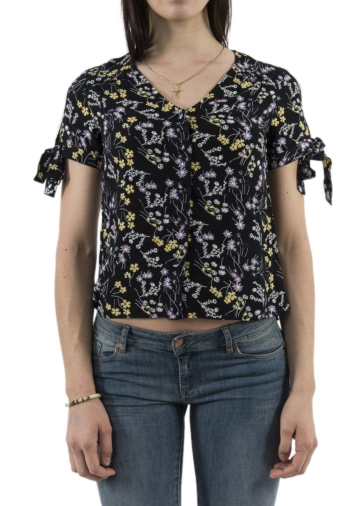 tee shirt Veromoda 10211833 lotus noir