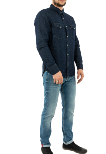 Chemise jeans levi's® barstow western rinse marbled