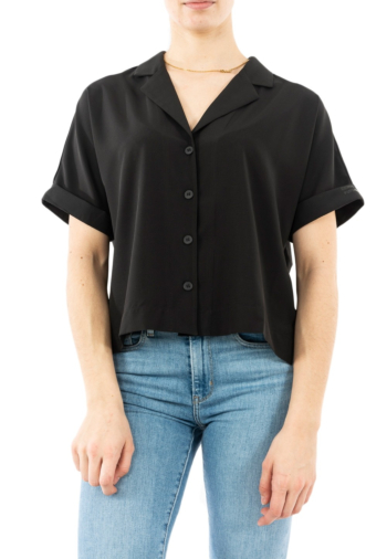 Chemisier manches courtes gertrude + gaston juliette black