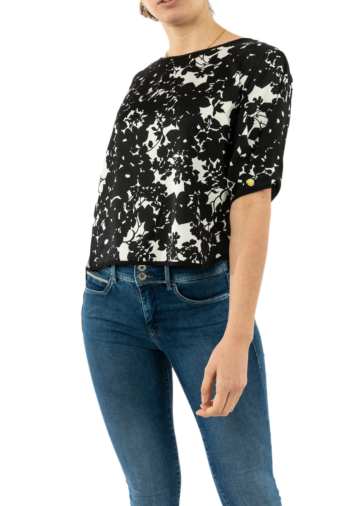 tee shirt molly bracken t931p20 shadow black/white