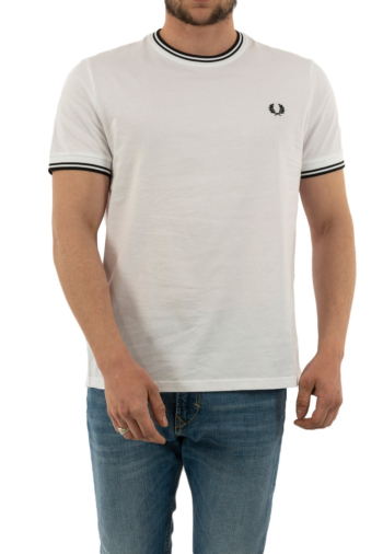 Tee shirt fred perry m1588 100 clasic white