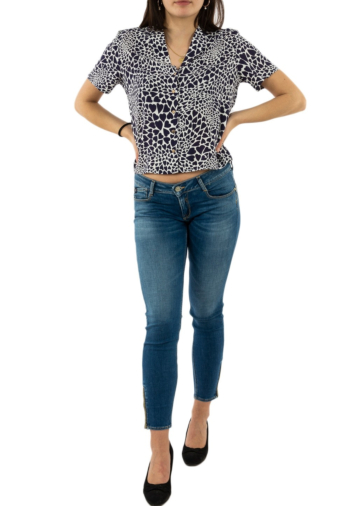 chemisier manches courtes only ness life cloud dancer