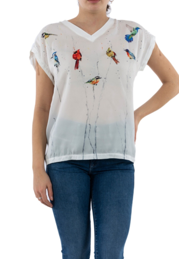 tee shirt geisha 03106-40 000000 - white