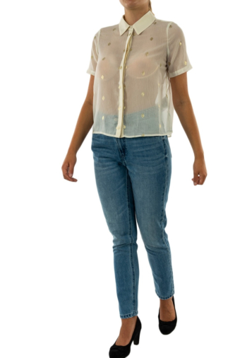 Chemisier manches courtes Veromoda vuma birch