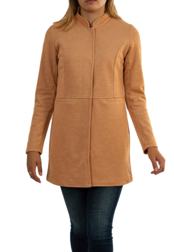manteaux street one qr pique coat 12446 caramel