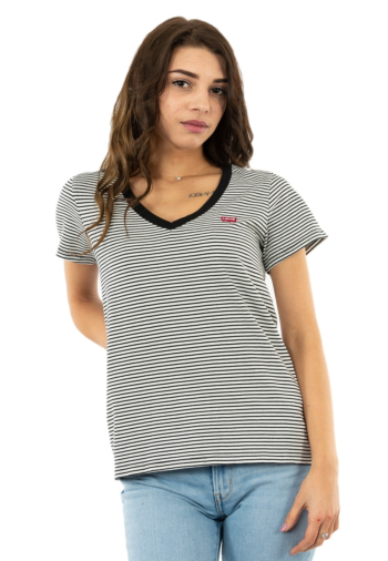tee shirt levi's® perfect vneck stripe cloud dan